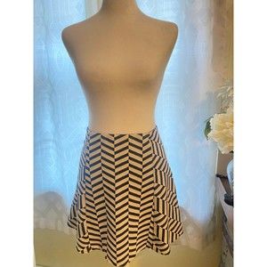 Zara Womens Mini Geometric Print Skirt